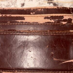 Obey Dark Brown Leather Cardholder